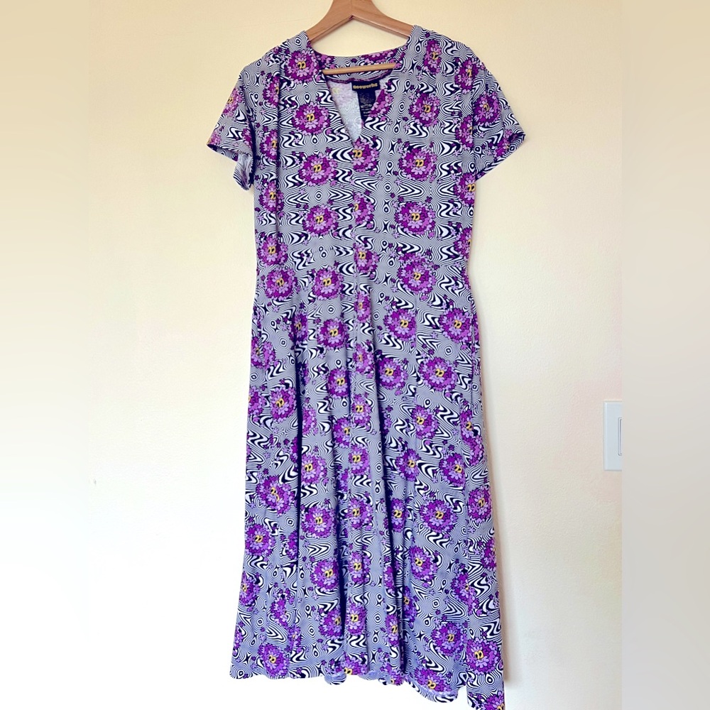 Greta dress in Haze pattern